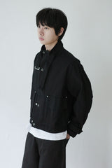 buckle neck field jacket