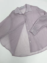 Ever See-through Two-way Loose Fit Shirt