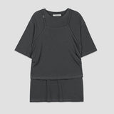(T-7055) イヴァンホルターレイヤードTシャツ