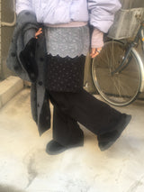 dot corduroy skirt