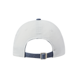 25SS PIG/BIO WASHED LEATHER PATCH BALL CAP BLUE