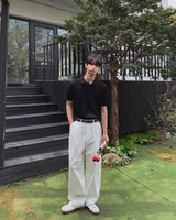 アセンワンタックワイドパンツ