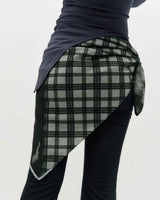 Half&Half Plaid Square Scarf 95 _ BEIGE