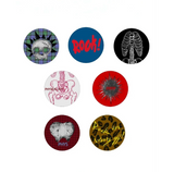 Retro Badge Brooch Set