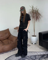 Fed Damage Layered Cotton Pants