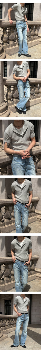 [Unisex] All brush flare denim pants