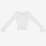 Sherin shirring v-neck team tee