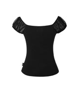 PUFF SLEEVE TOP_BK