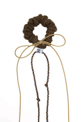 LINEN SCRUNCHIE - BEIGE