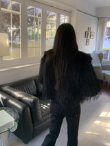 Winter Halo Long Hair Collar Fur Jacket