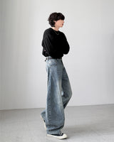 Frost Curve Wide Denim