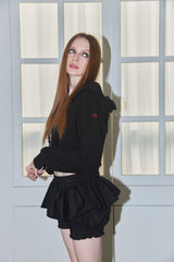  SCHNEE LOGO BLOOMER SKIRT - BLACK