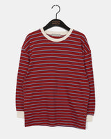 Ratto Stripe Color Long Sleeve Sweatshirt