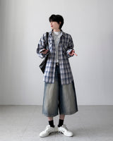 Exi Wide Bermuda Denim
