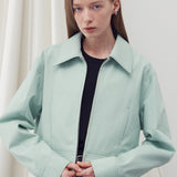 ステッチディテールドボンバージャケット PASTEL MINT