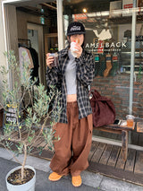スローツーウェイチェックシャツ (2C)