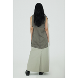 リボンミニドレス : KHAKI