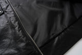 Bono Stud Leather Short Jacket
