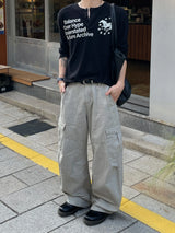 Rover Washed Curved Cargo Pants (5colors)