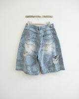 Blur Camo Bermuda Denim Pants