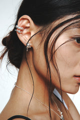 SIMPLE MELTING EARRING SILVER925