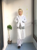 Shirring Pocket Two-Way Wind Zip-Up