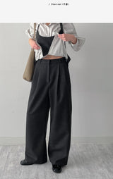 [Setup Available] Pepper Two-Tuck Wide Slacks