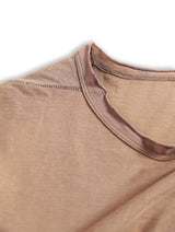 RDライトウェイトブラウンウォッシュドTシャツ