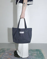 Dark denim mini tote bag