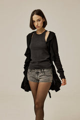 Maple ruffle cardigan