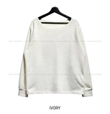 ハイジソフトボートネックロングスリーブTシャツ