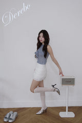 French mini frill skirt