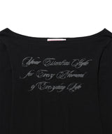 シアーウールテンセルロングスリーブT Black