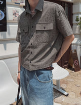 ロブレダブルクロップチェックショートスリーブシャツ
