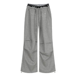 Sarah Lettering Layered Wide Sweatpants