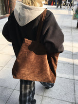マフィン スエード ビッグショッパーバッグ (3c)