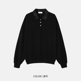 セリーヌダブルカラーニット (3 Colors)
