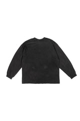 ロードインブラックウォッシュド長袖Tシャツ