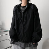 Dirt Barlock String Windbreaker Hooded Jumper