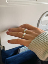 (silver925/18k) 4mm babe ring