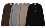 Stoic Henley-Neck Wool Knit (4 Colors)
