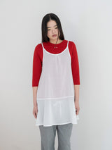 エアリードットドレス (WHITE)