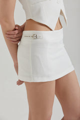 STRAP MINI SKIRT