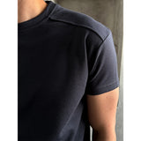 [PREMIUM][MUSCLE FIT] ショルダーラインマッスルハーフTシャツ(3color)