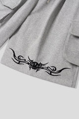 スカルカーゴスウェットバミューダパンツ 2C