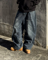 Fadel classic washing wide denim