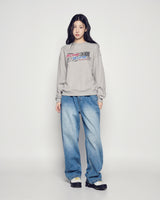 25FW WOMAN AC BEAR PLUS SWEATSHIRT MELANGE
