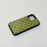 dot epoxy bumper case(yellow green)