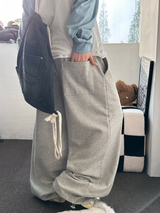 ishishiku Basic Wide Long Pants 2 SIZE 3 COLORS