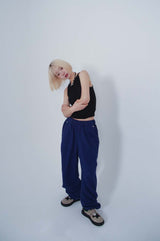 2WAYストリングパンツ_BLUE ( FLEECE.ver)